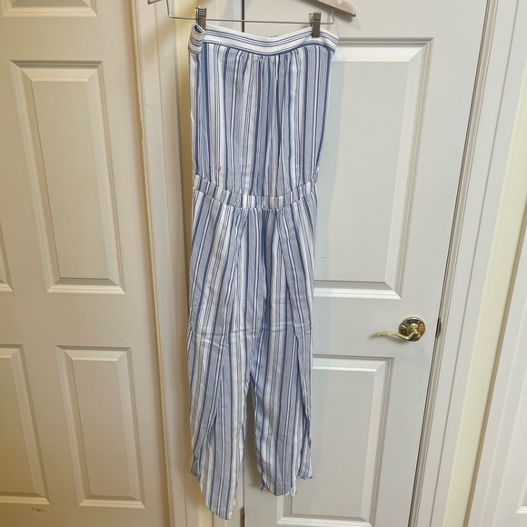 Samantha Dru Blue Emerson Strapless Jumpsuit - Picture 5 of 10